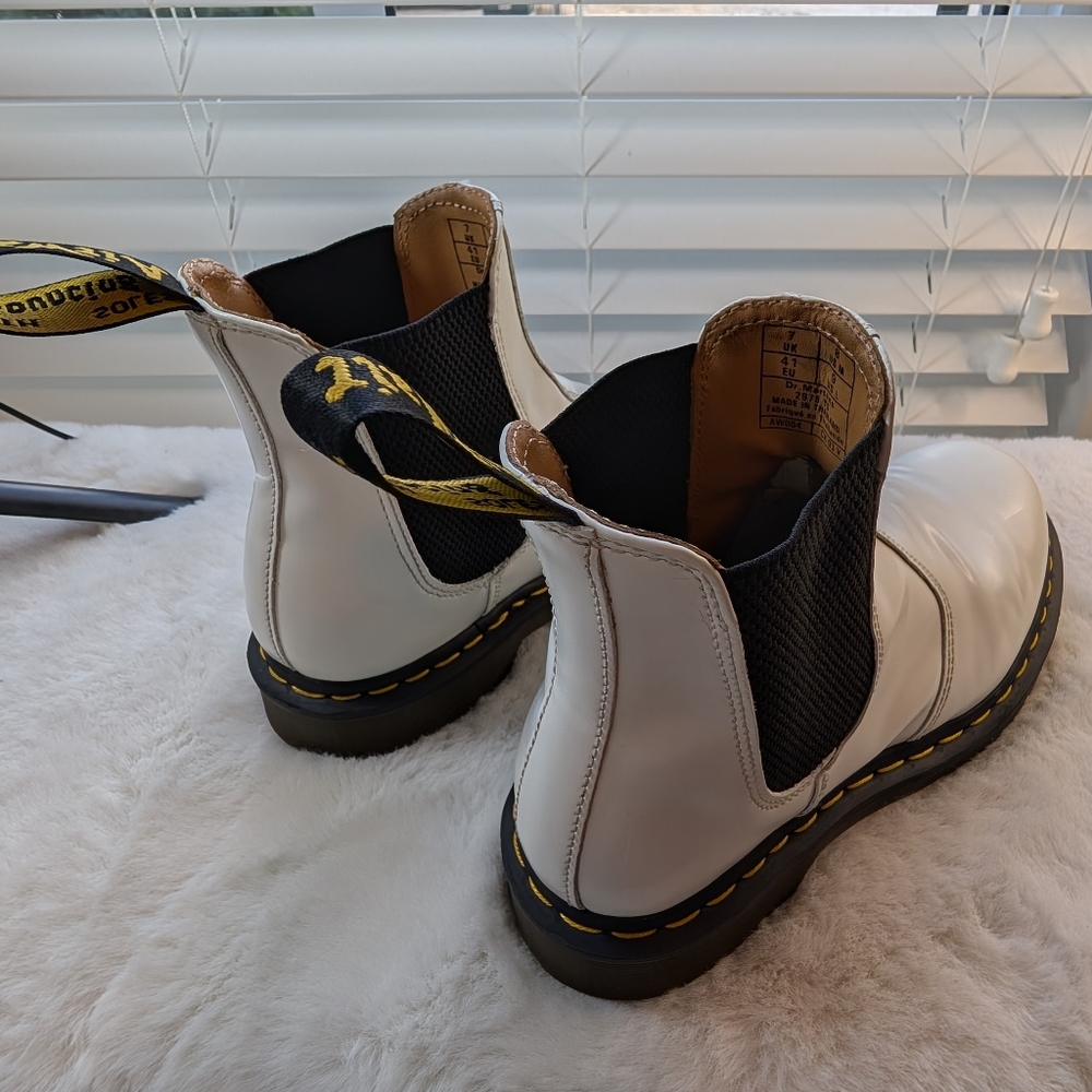 Dr. Martens 2976 Bex Chelsea Boots White | Men’s 8 / Women’s 9 | Platform Sole - Picture 6 of 16